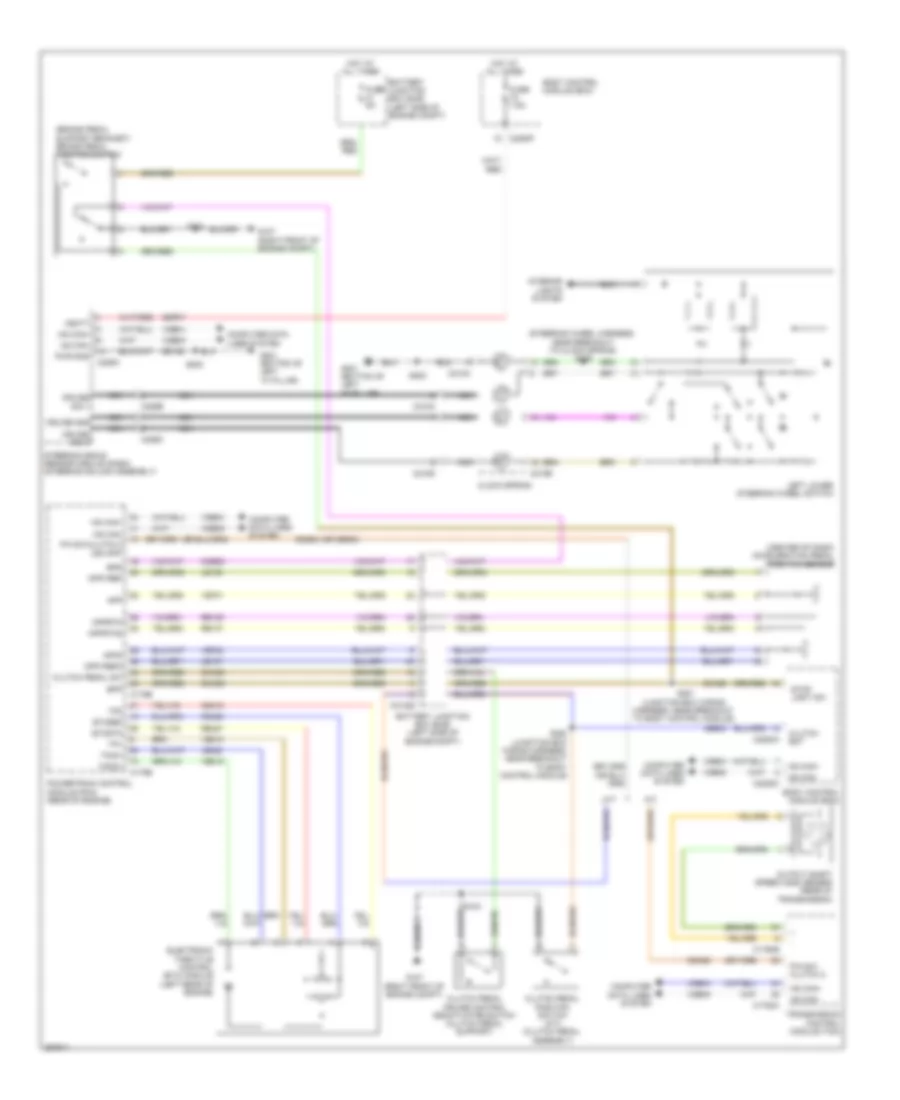 Cruise Control Wiring Diagram, Except Electric for Ford Focus Electric 2012