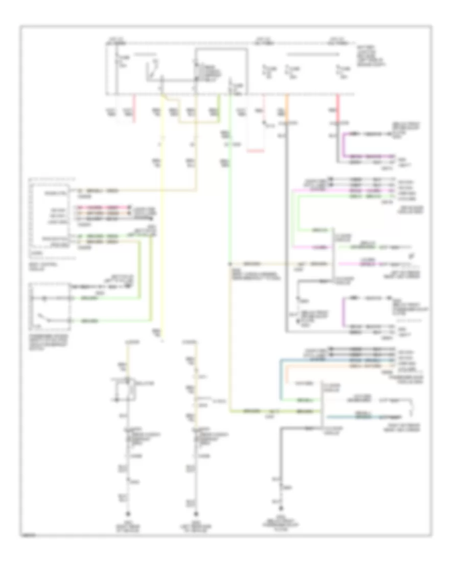 Defoggers Wiring Diagram, Except Electric for Ford Focus Electric 2012