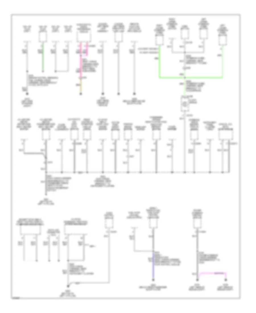 Ground Distribution Wiring Diagram Except Electric 2 of 4 for Ford Focus Electric 2012