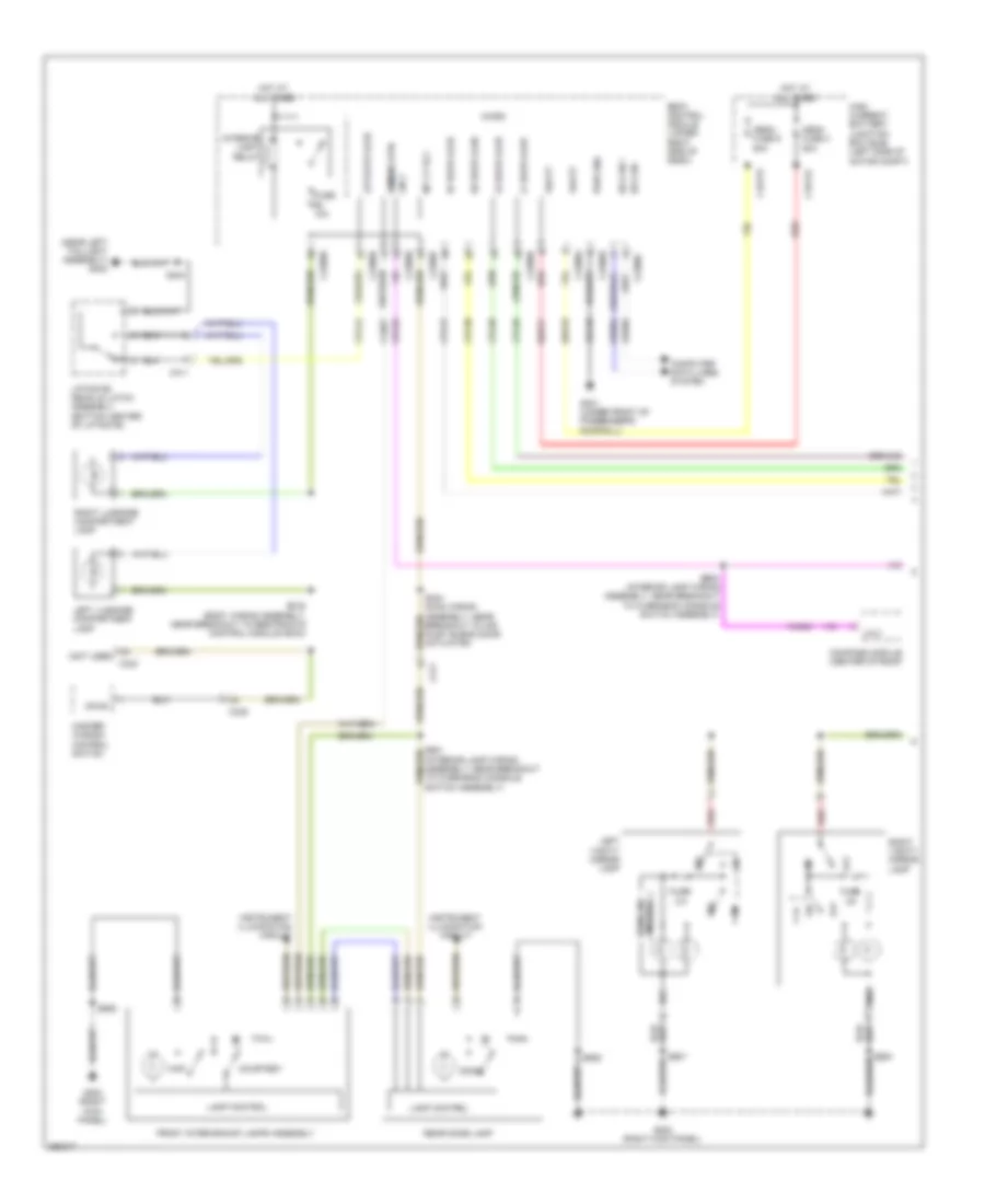 Courtesy Lamps Wiring Diagram Electric 1 of 2 for Ford Focus Electric 2012