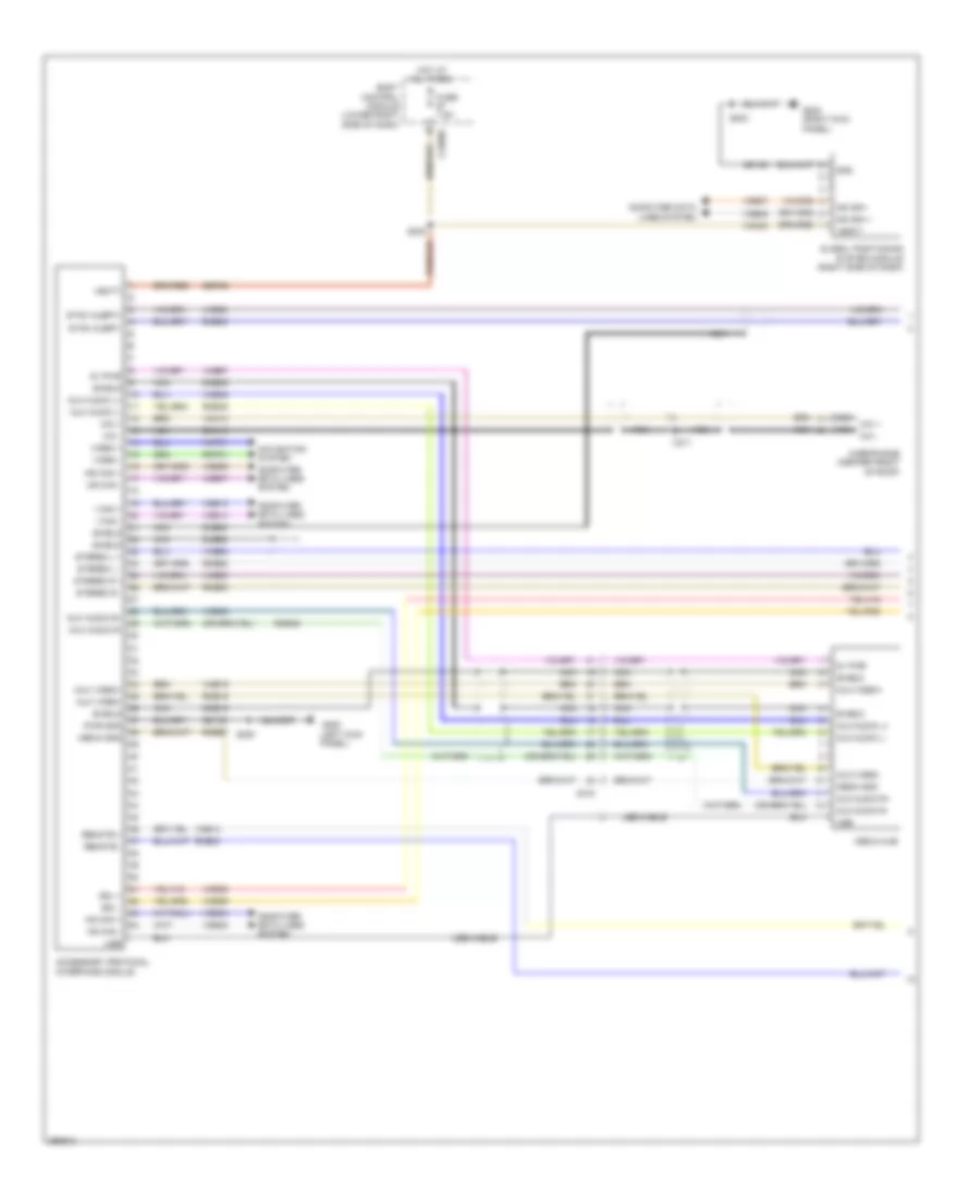 Navigation Wiring Diagram Electric 1 of 2 for Ford Focus Electric 2012