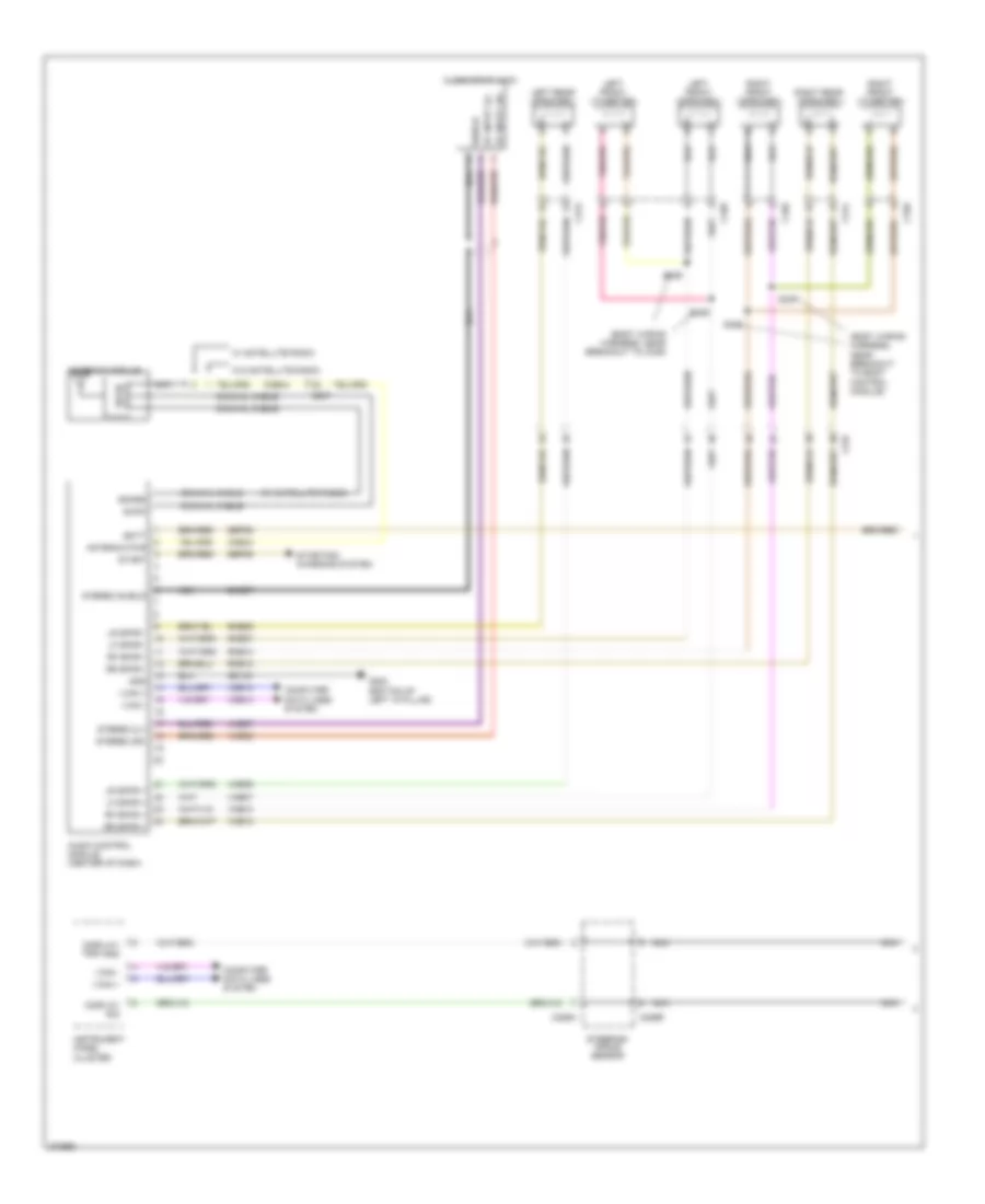 Navigation Wiring Diagram, Except Electric without Sony (1 of 2) for Ford Focus Electric 2012