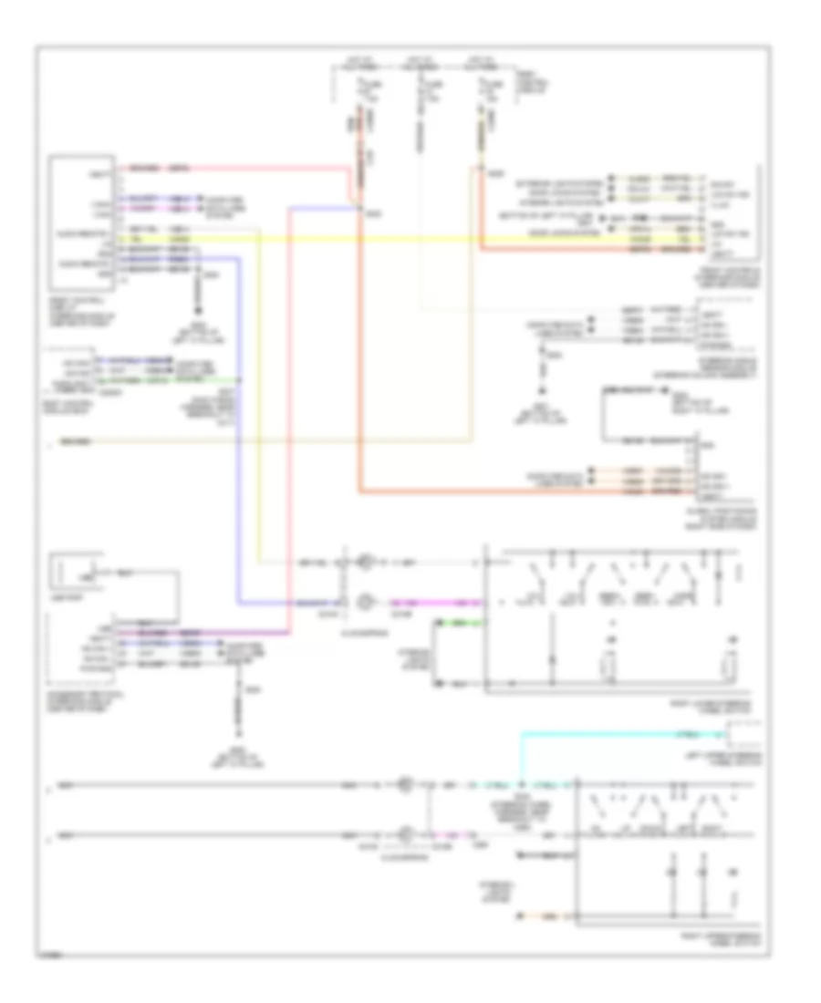 Navigation Wiring Diagram, Except Electric without Sony (2 of 2) for Ford Focus Electric 2012