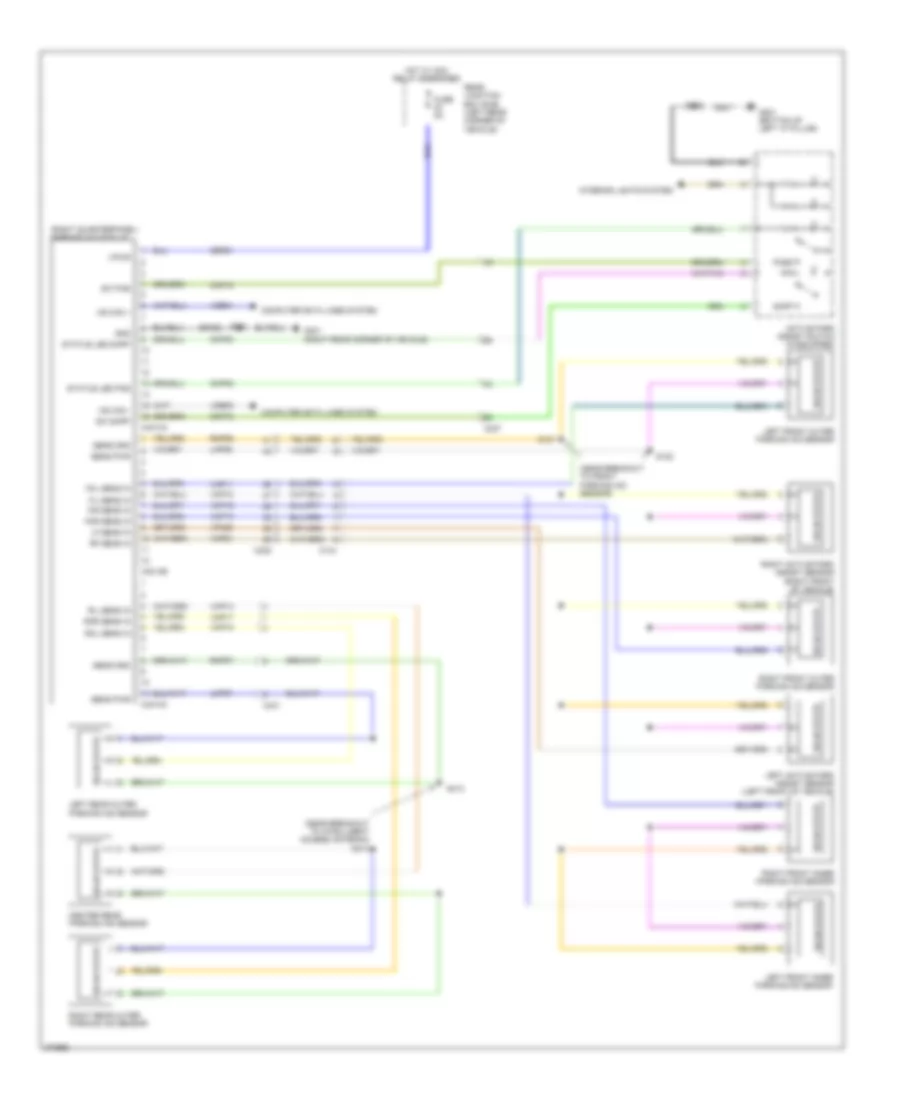 Parking Assistant Wiring Diagram, Except Electric for Ford Focus Electric 2012