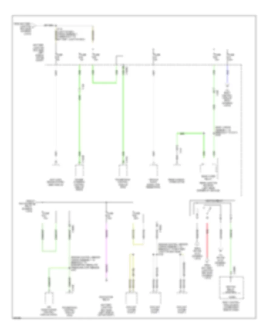 Power Distribution Wiring Diagram, Electric (2 of 6) for Ford Focus Electric 2012