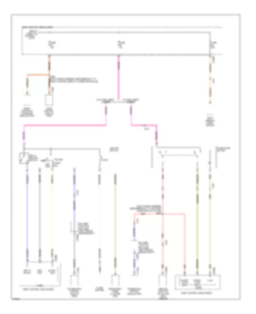 Power Distribution Wiring Diagram Except Electric 4 of 5 for Ford Focus Electric 2012