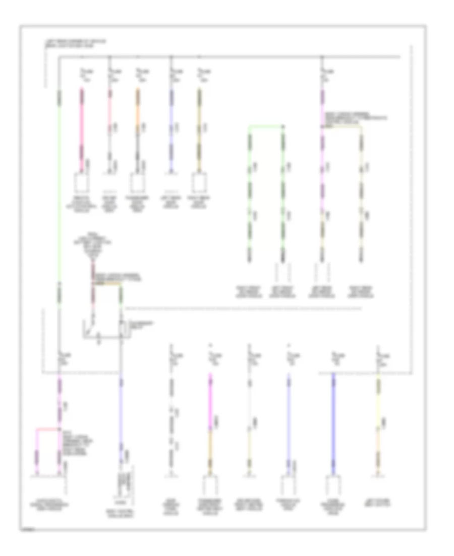Power Distribution Wiring Diagram Except Electric 5 of 5 for Ford Focus Electric 2012