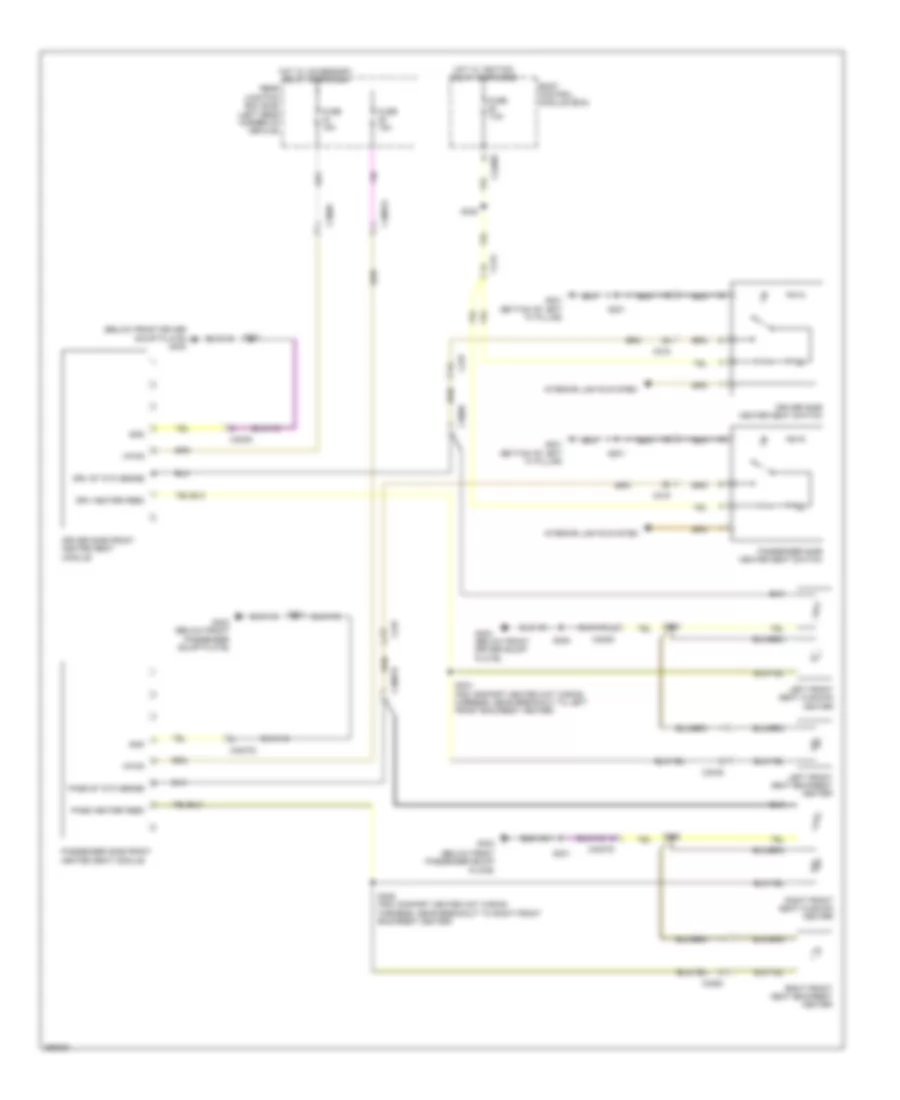 Heated Seats Wiring Diagram, Except Electric for Ford Focus Electric 2012