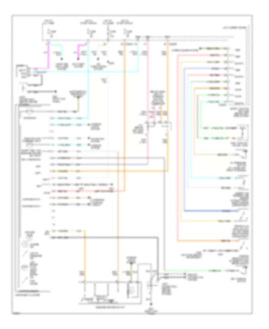 Instrument Cluster Wiring Diagram for Ford Freestar S 2005