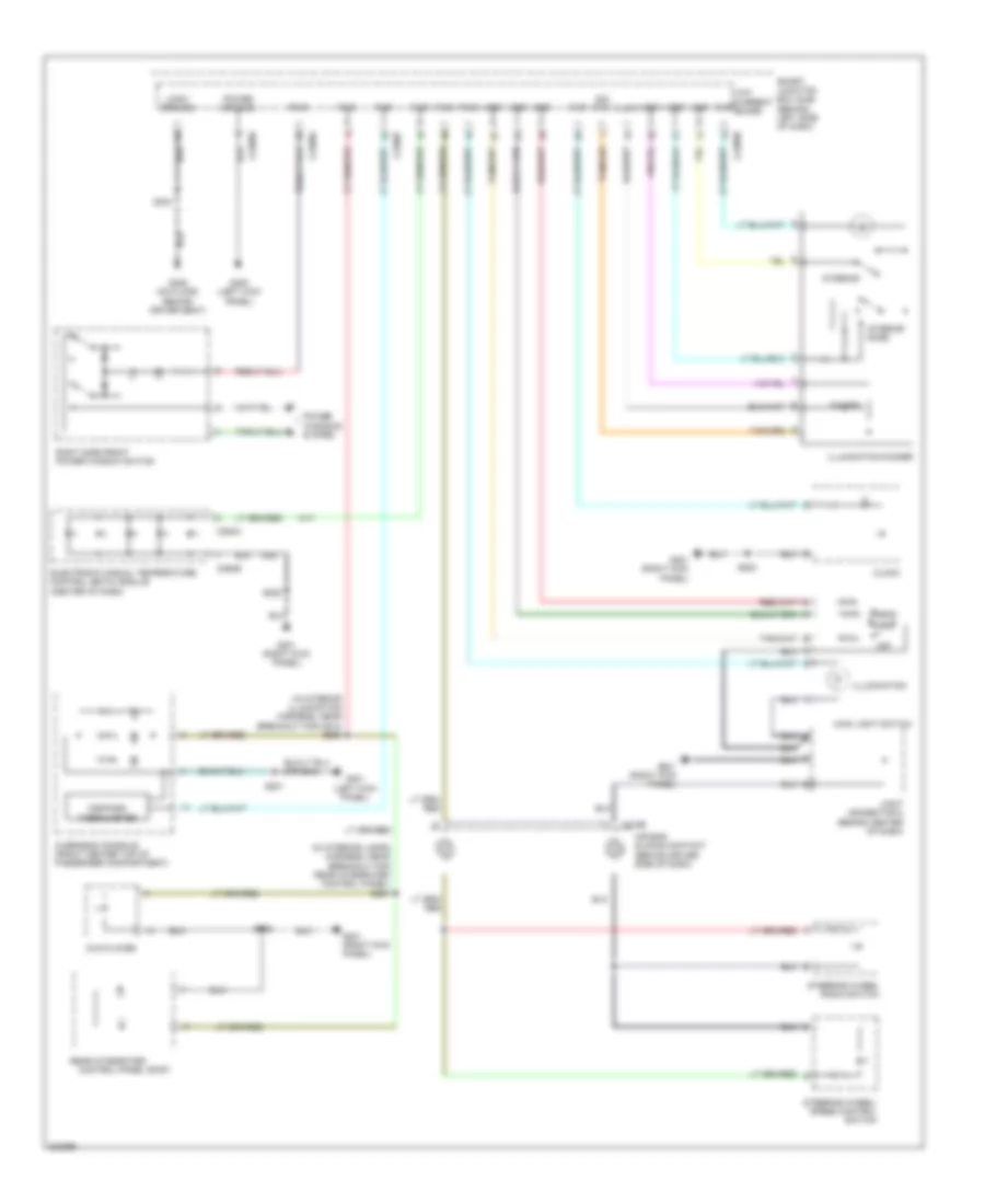 Instrument Illumination Wiring Diagram 1 of 2 for Ford Freestar S 2005