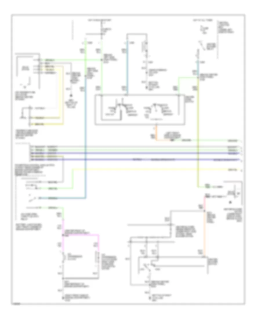 Manual AC Wiring Diagram (1 of 2) for Ford Contour SE 2000