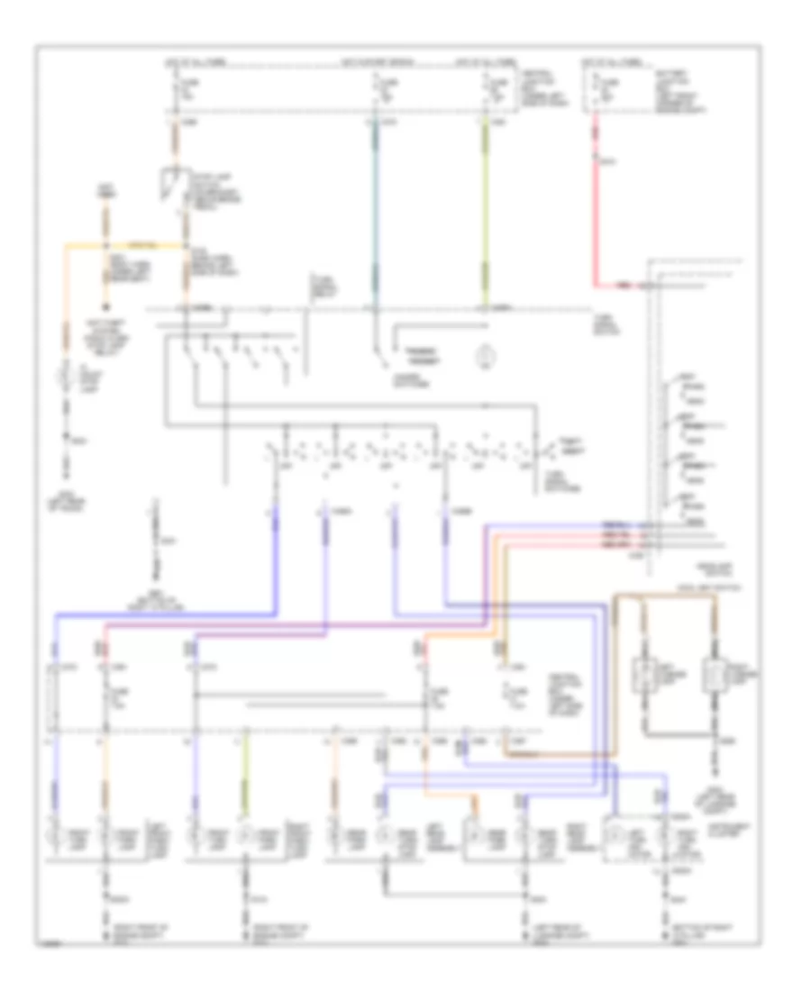 Exterior Lamps Wiring Diagram for Ford Contour SE 2000