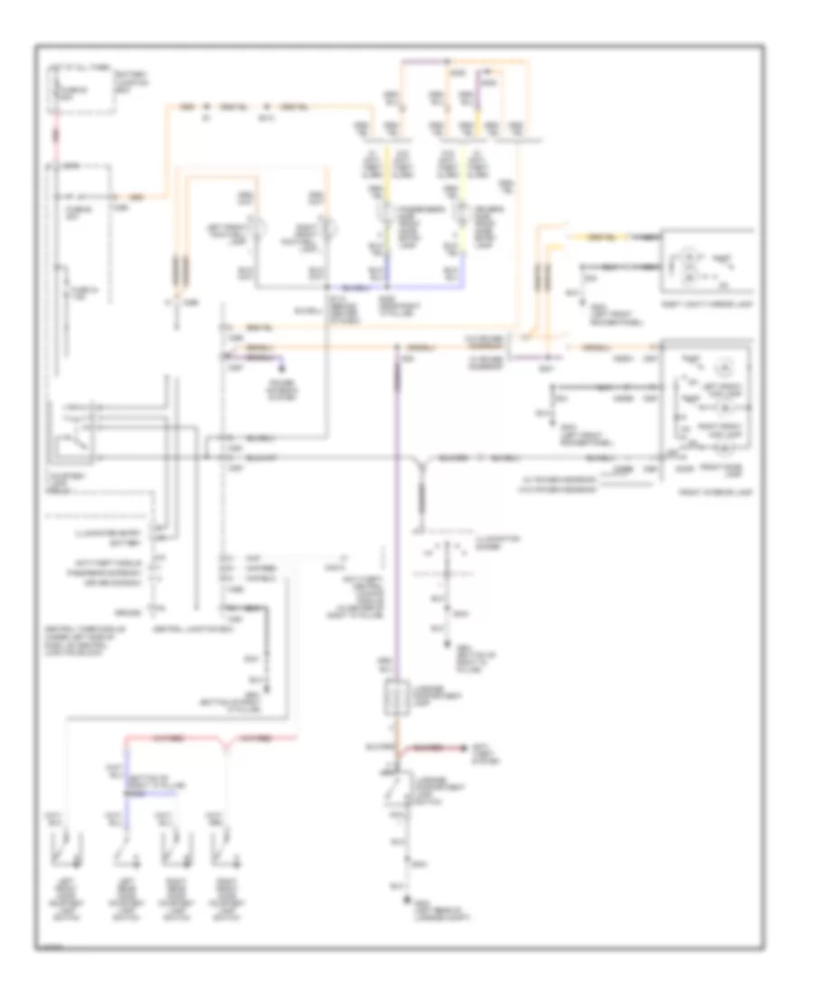 Courtesy Lamp Wiring Diagram for Ford Contour SE 2000