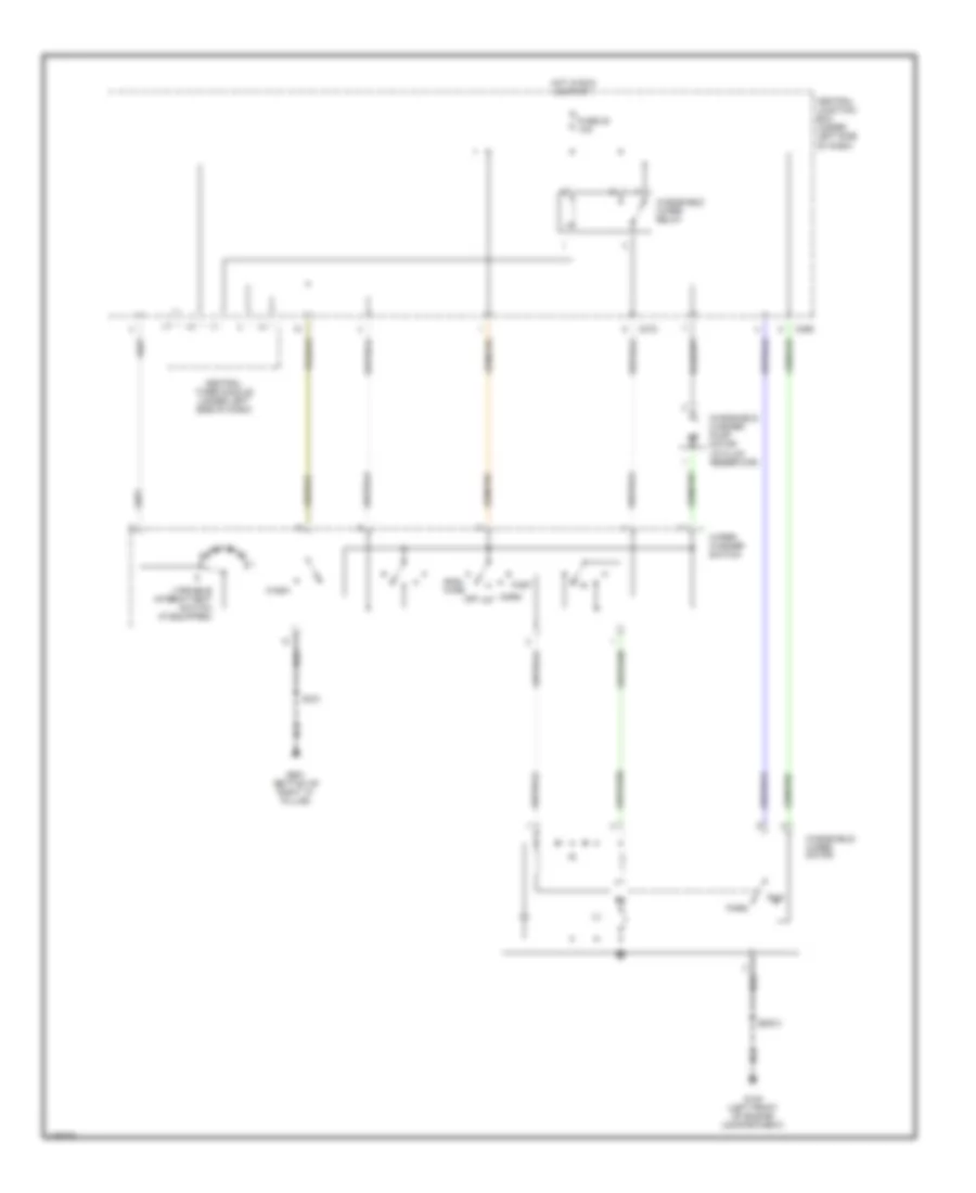 Электросхема стеклоочистителя, дворников и омывателя для Ford Contour SE 2000