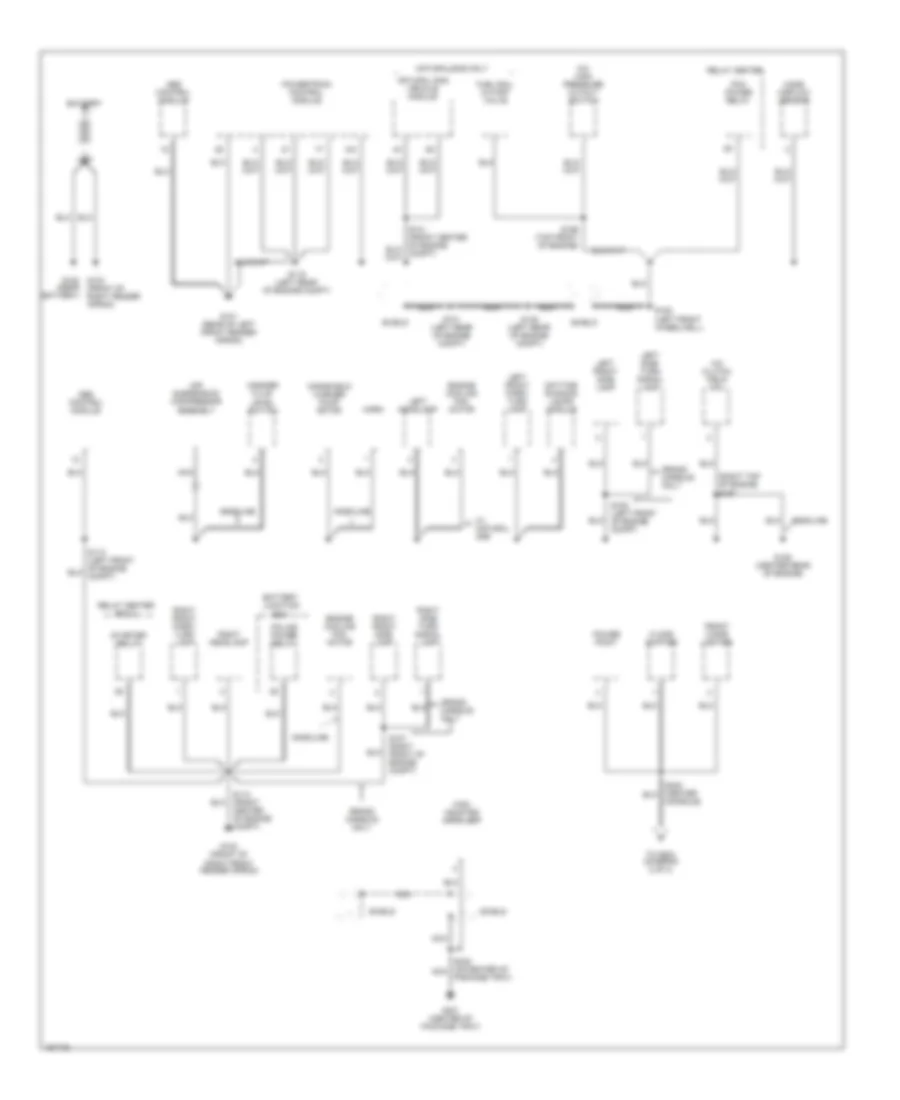 Ground Distribution Wiring Diagram 1 of 3 for Ford Crown Victoria 2002