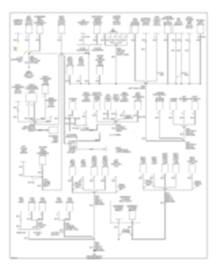 Ground Distribution Wiring Diagram (3 of 3) for Ford Crown Victoria 2002