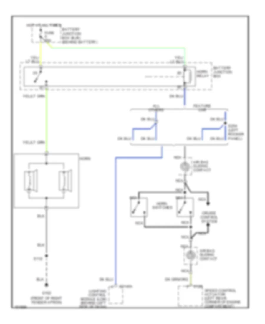 Horn Wiring Diagram for Ford Crown Victoria 2002