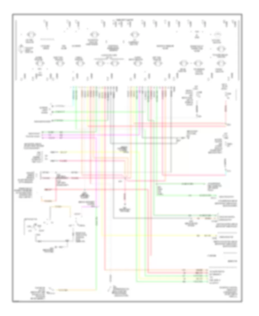 Analog Cluster Wiring Diagram for Ford Crown Victoria 2002