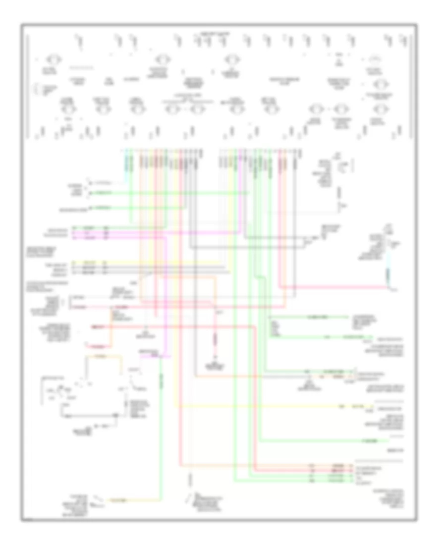 Analog Cluster Wiring Diagram with Natural Gas for Ford Crown Victoria 2002