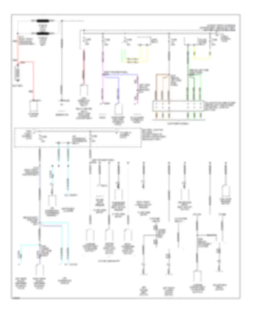 Power Distribution Wiring Diagram 1 of 5 for Ford Crown Victoria 2002