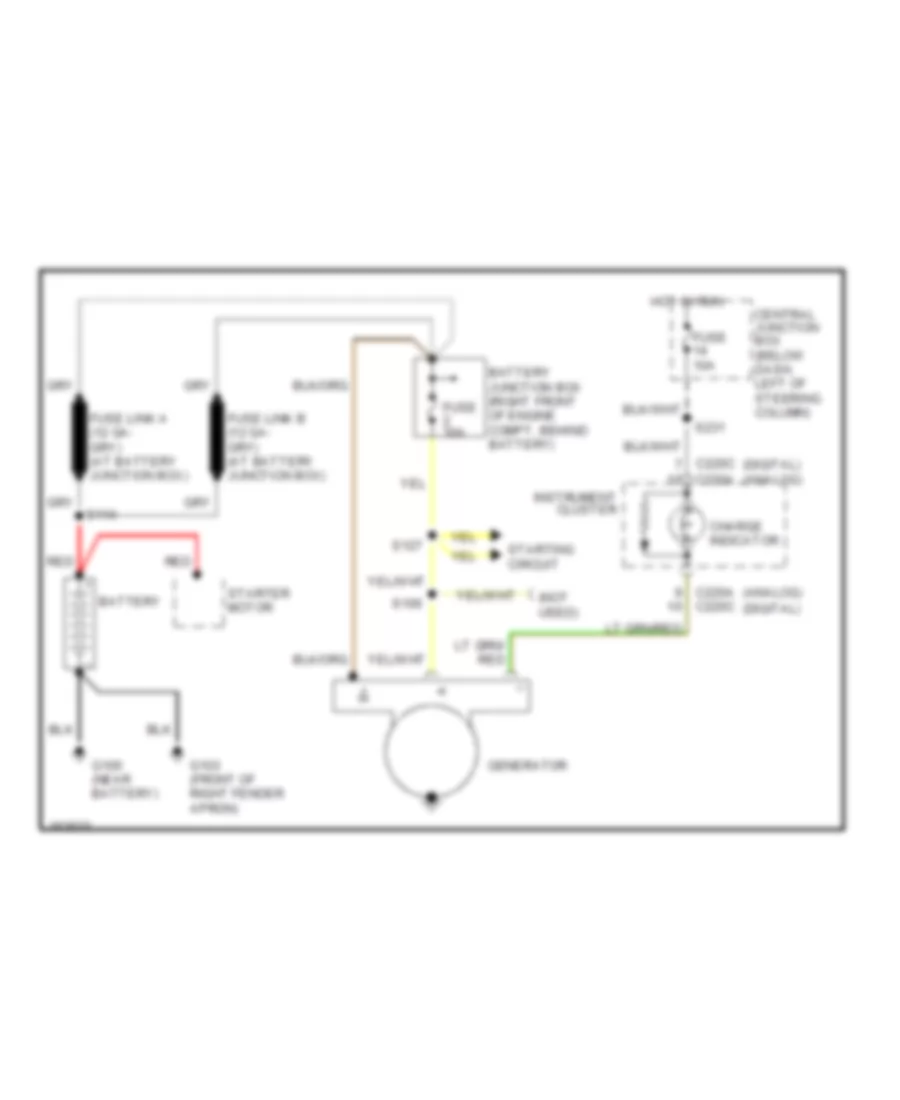 Charging Wiring Diagram for Ford Crown Victoria 2002