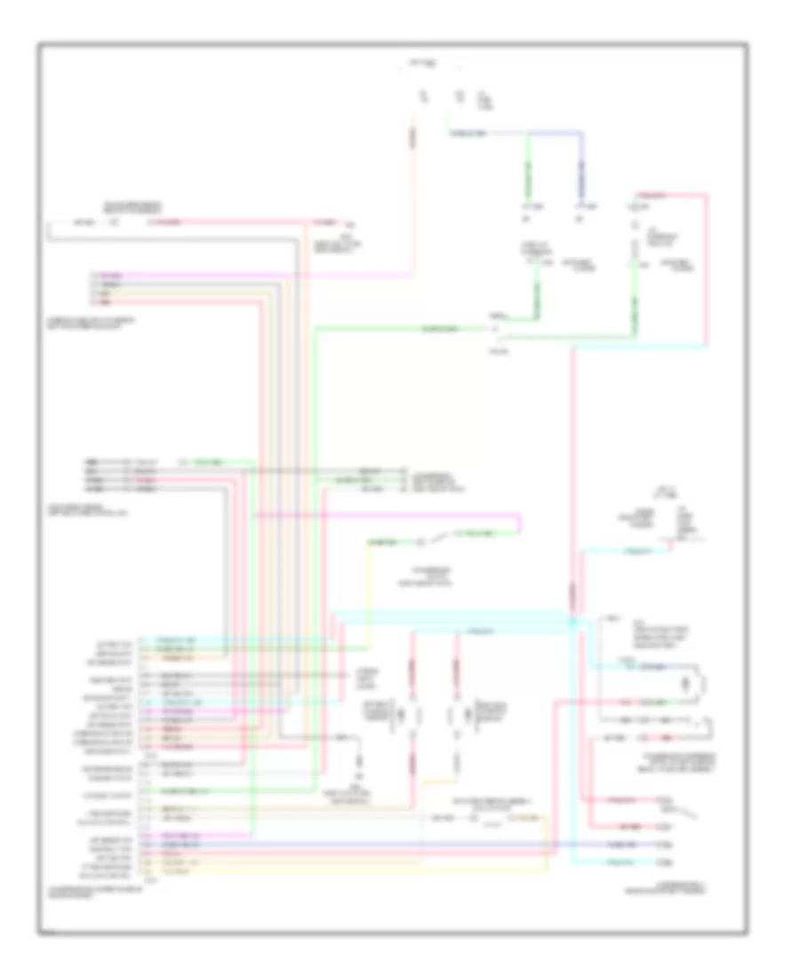 Electronic Suspension Wiring Diagram for Ford Crown Victoria Police Interceptor 1996