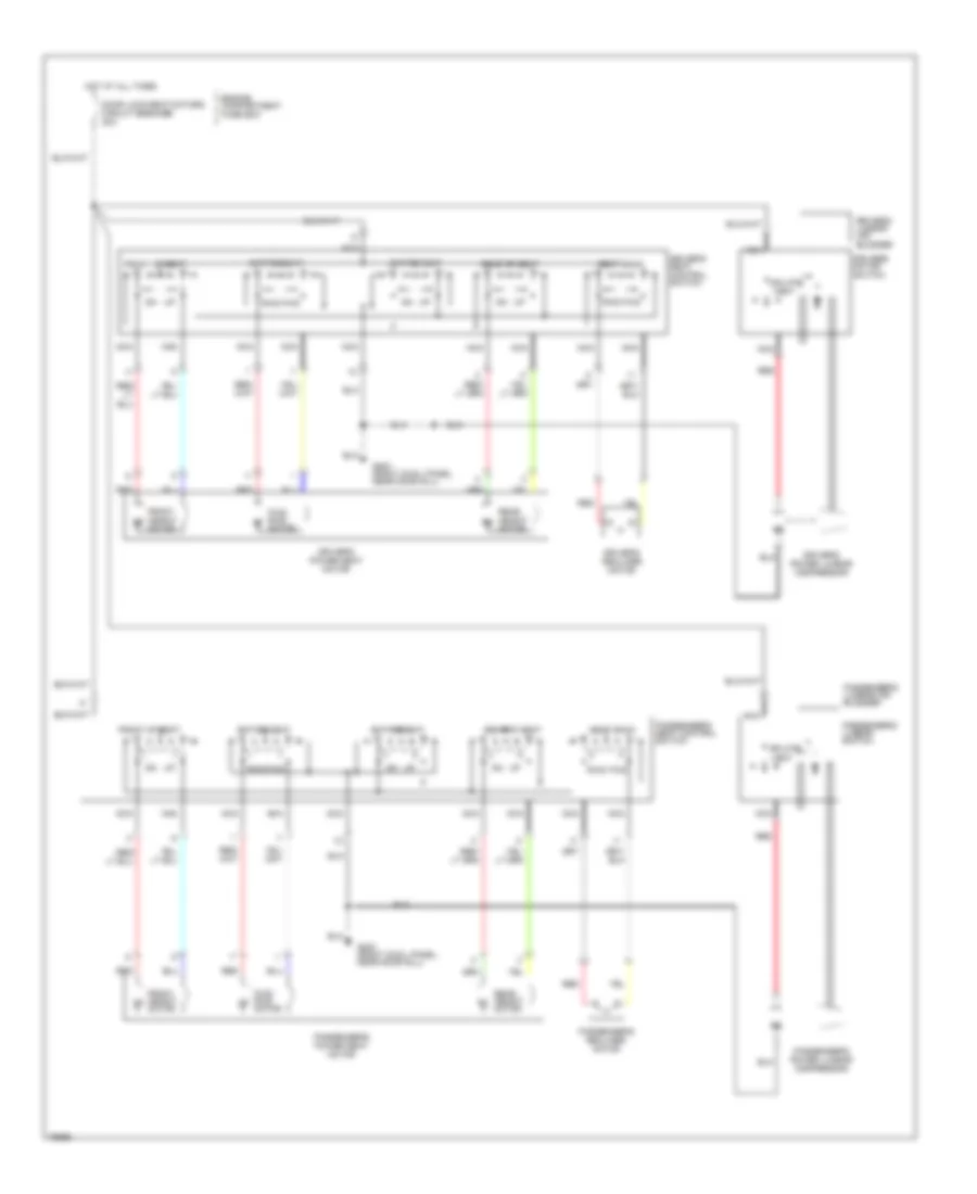 6 Way Recliner  Lumbar Power Seat Wiring Diagram for Ford Crown Victoria Police Interceptor 1996
