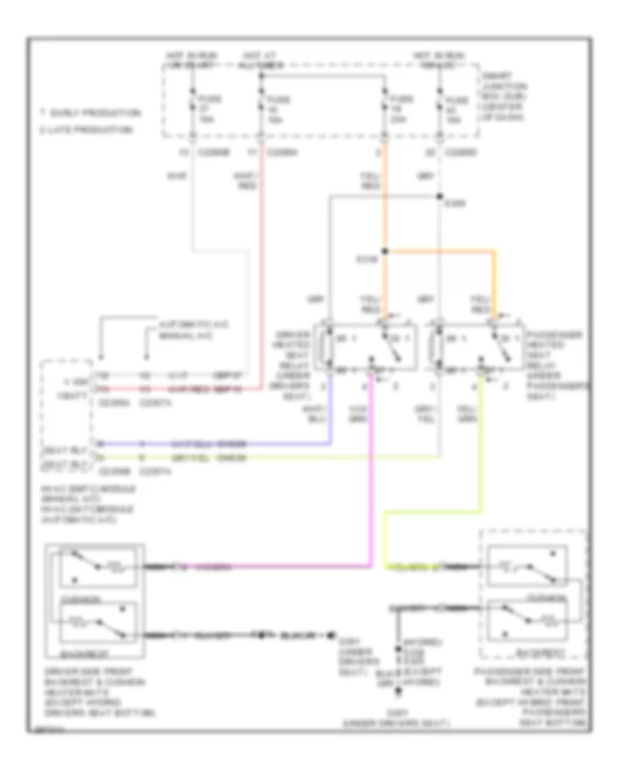 Heated Seats Wiring Diagram for Ford Escape Hybrid 2009