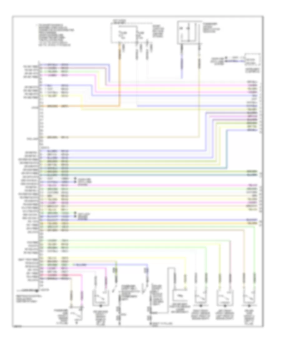 Supplemental Restraints Wiring Diagram 1 of 2 for Ford Escape Hybrid 2009