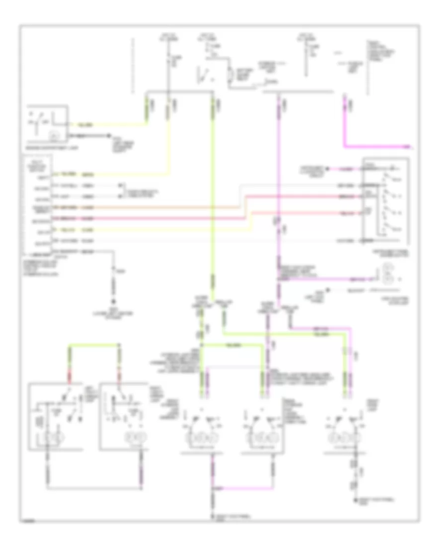 Courtesy Lamps Wiring Diagram 1 of 2 for Ford F 450 Super Duty King Ranch 2014