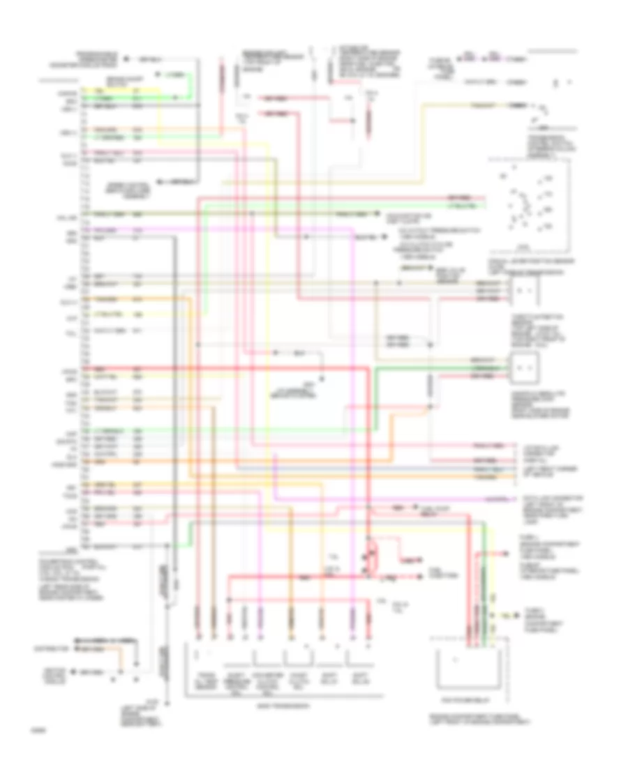 5.8L, Transmission Wiring Diagram for Ford Econoline E250 1994