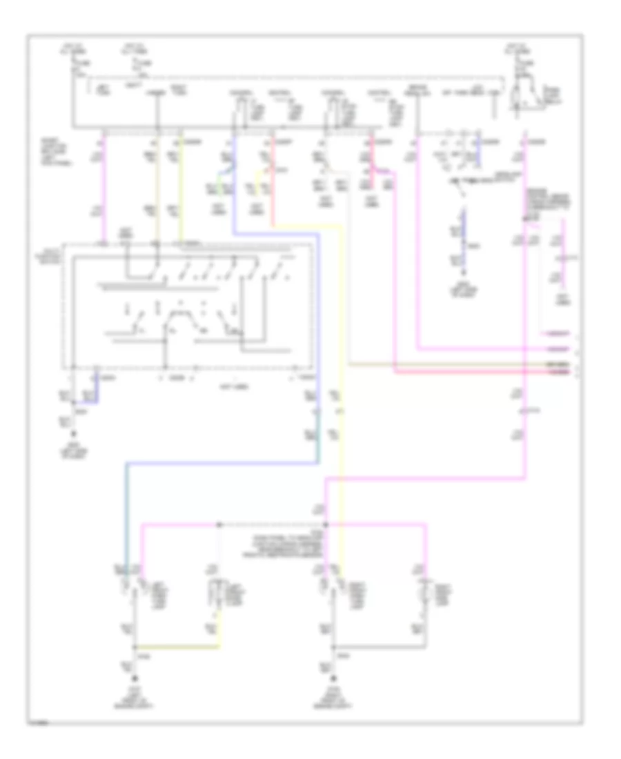 Exterior Lamps Wiring Diagram, Cutaway (1 of 2) for Ford Cutaway E250 2011