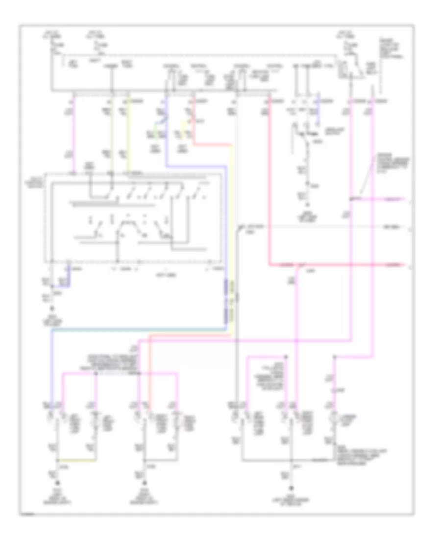Exterior Lamps Wiring Diagram, Except Cutaway  Stripped Chassis (1 of 2) for Ford Cutaway E250 2011