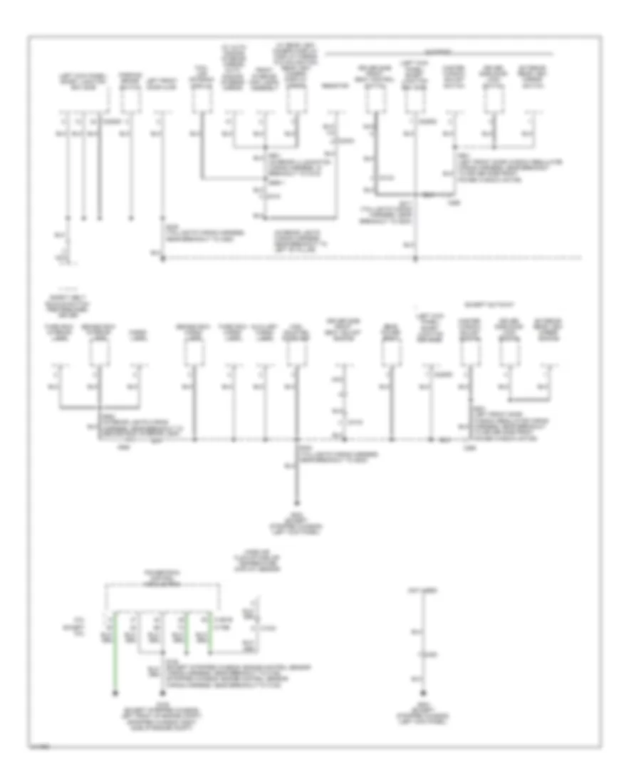 Ground Distribution Wiring Diagram (3 of 5) for Ford Cutaway E250 2011