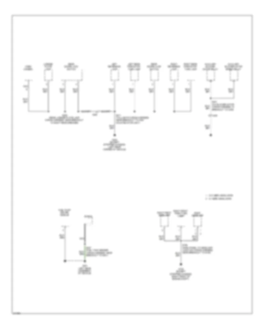 Ground Distribution Wiring Diagram 4 of 5 for Ford Cutaway E250 2011