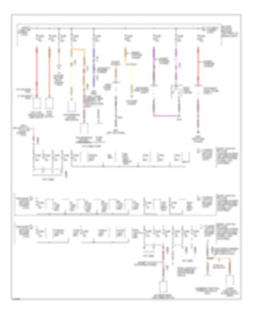 Power Distribution Wiring Diagram (3 of 9) for Ford Cutaway E250 2011