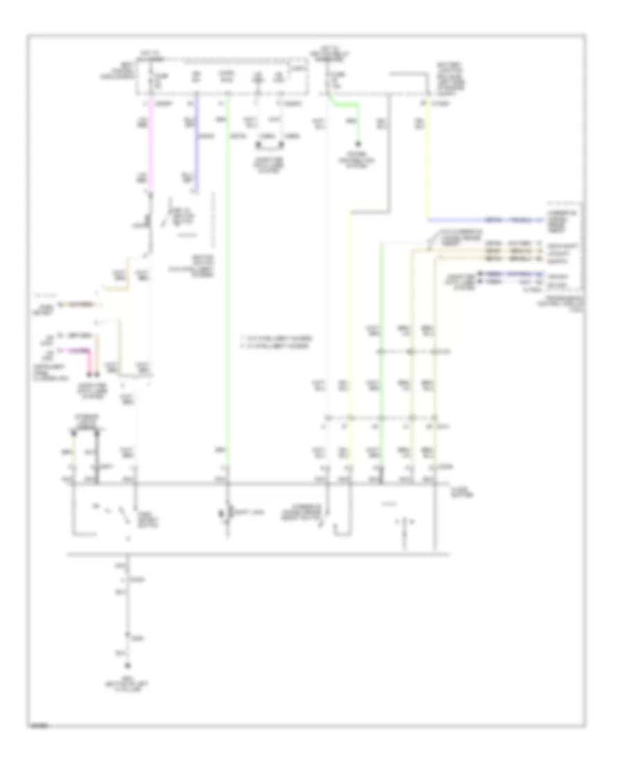 Shift Interlock Wiring Diagram, Except Electric for Ford Focus S 2012