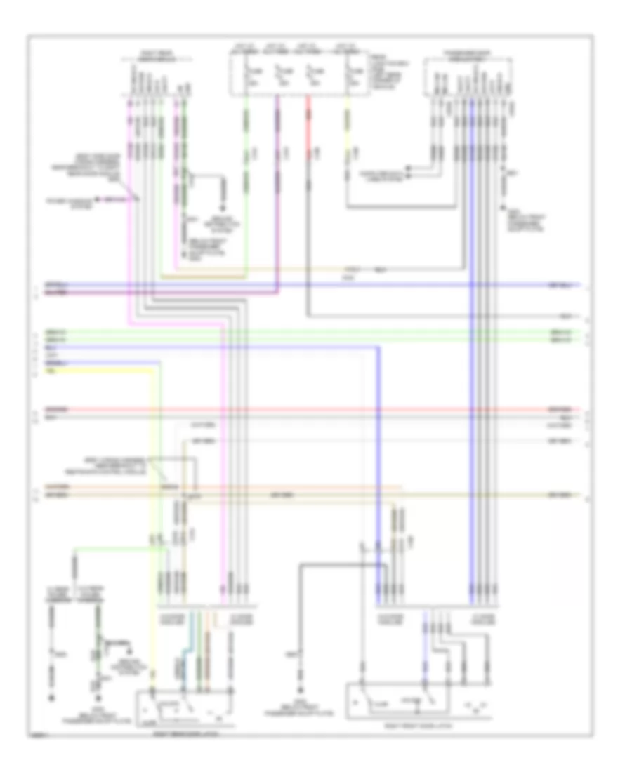 Forced Entry Wiring Diagram, Except Electric without Intelligent Access (2 of 3) for Ford Focus S 2012