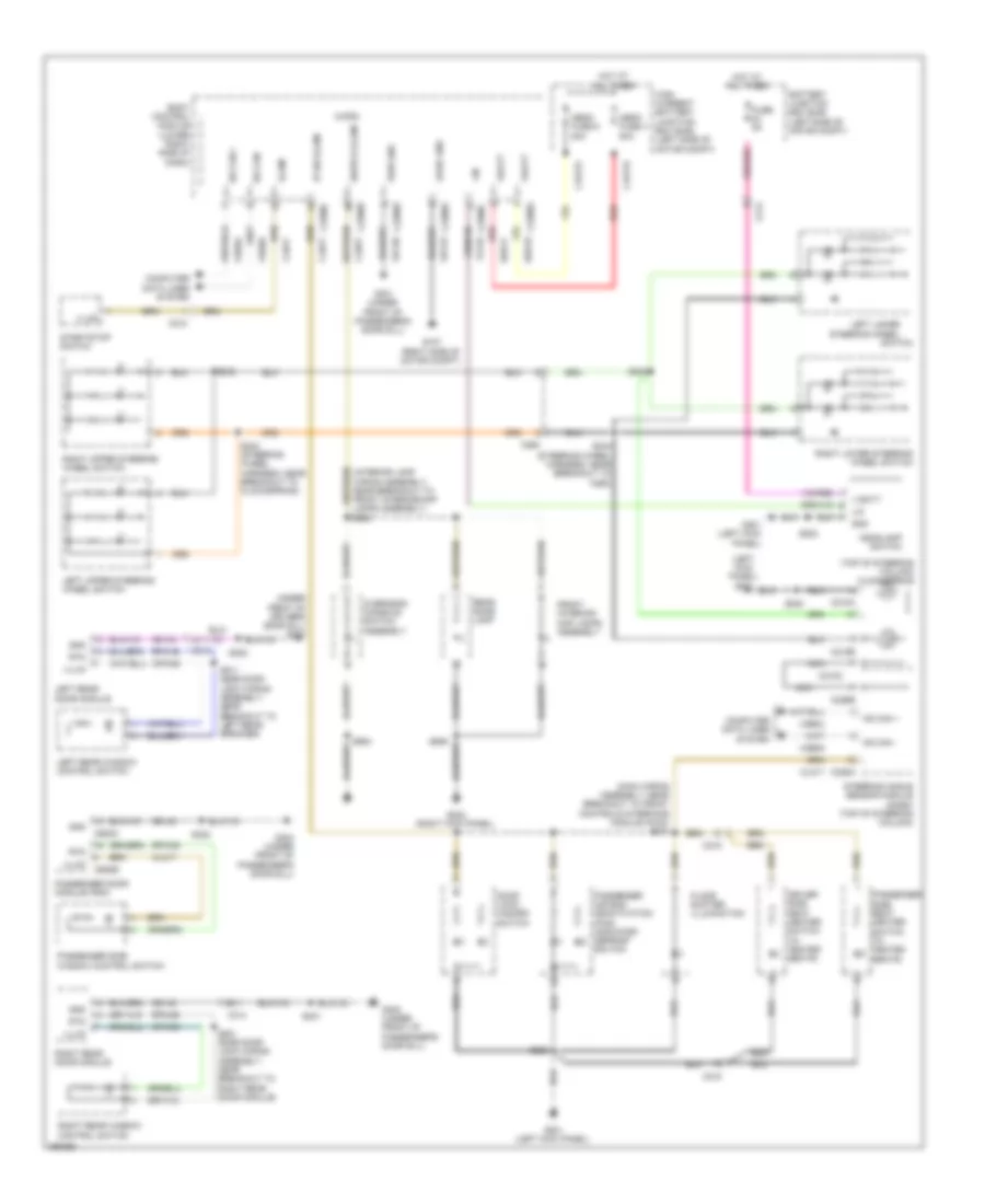 Instrument Illumination Wiring Diagram, Electric for Ford Focus S 2012