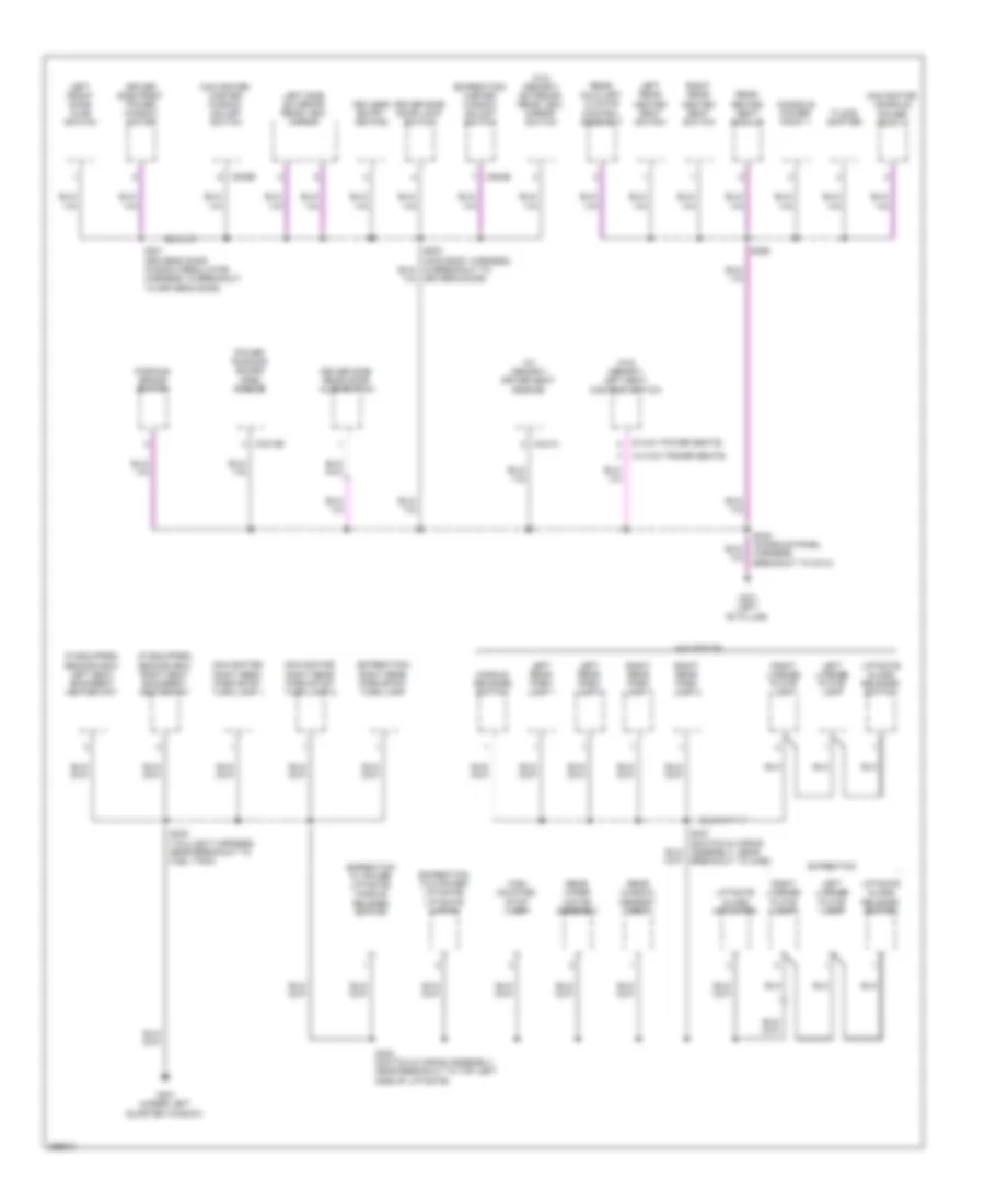 Ground Distribution Wiring Diagram (4 of 5) for Ford Expedition 2009