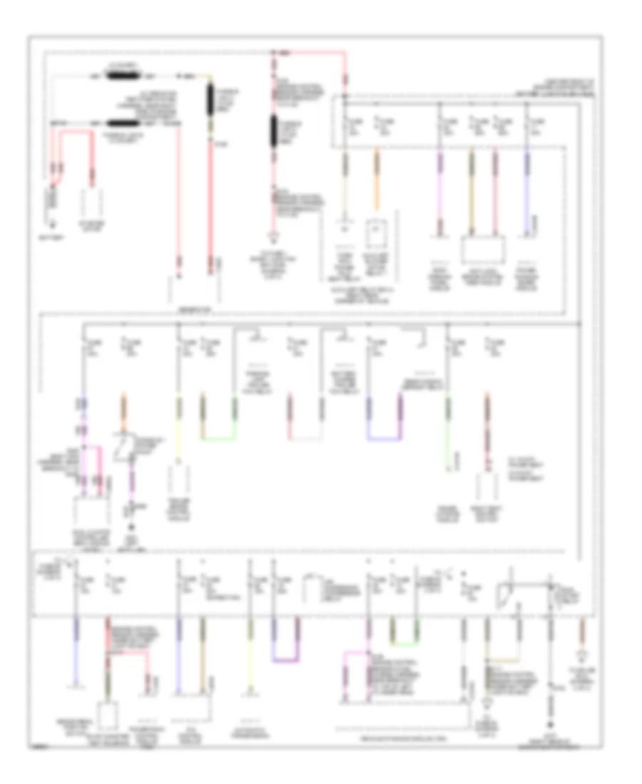 Power Distribution Wiring Diagram 1 of 4 for Ford Expedition 2009