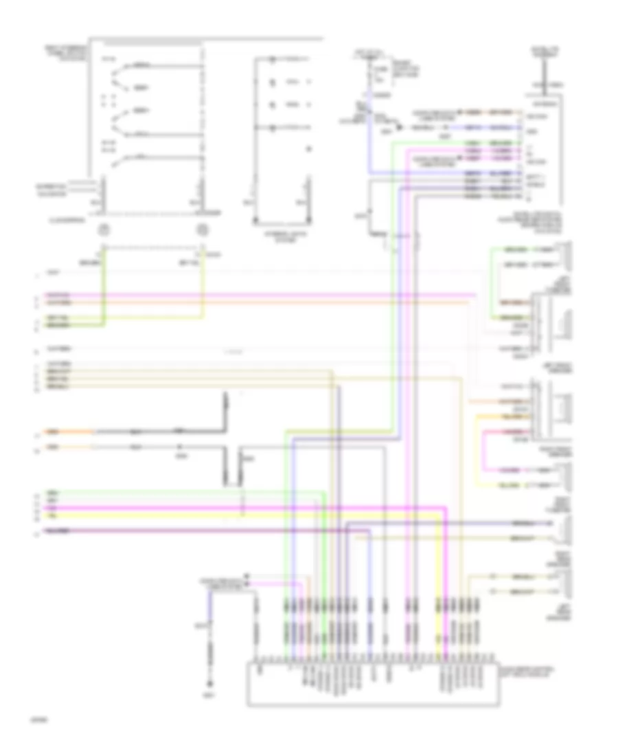 Audiophile Sound Radio Wiring Diagram, without DVD (2 of 2) for Ford Expedition 2009