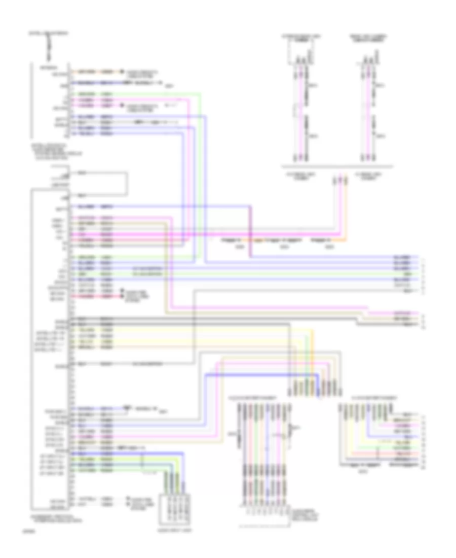 SYNC Radio Wiring Diagram (1 of 2) for Ford Expedition 2009