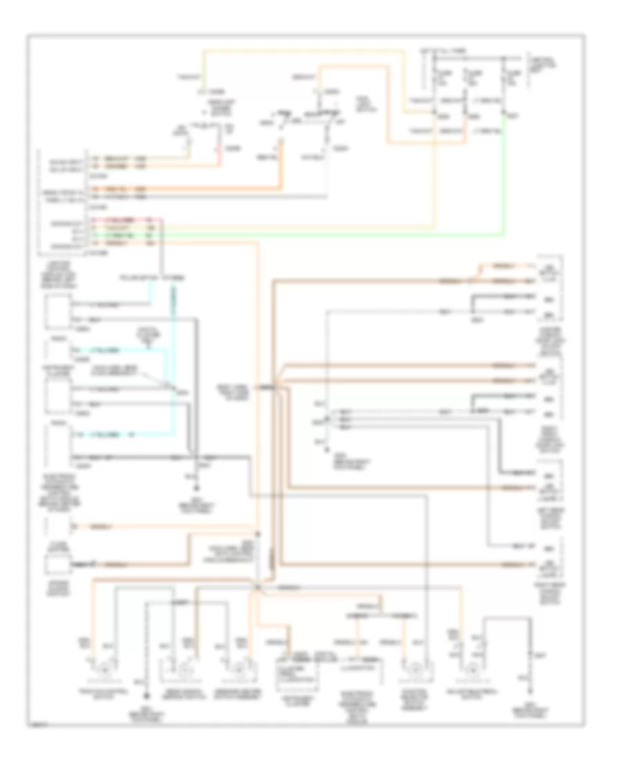 Instrument Illumination Wiring Diagram for Ford Crown Victoria LX 2002