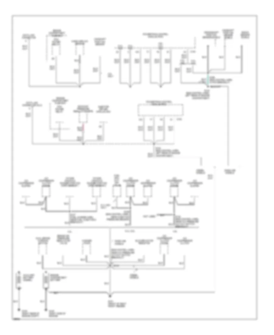 Ground Distribution Wiring Diagram 1 of 4 for Ford Cutaway E350 1998