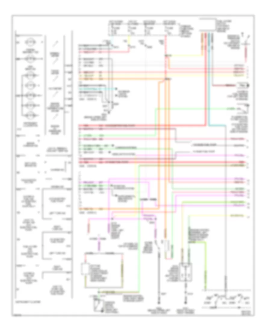 7.3L DI Turbo Diesel, Instrument Cluster Wiring Diagram (1 of 2) for Ford Cutaway E350 1998