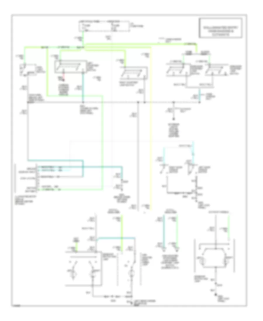 Courtesy Lamps Wiring Diagram 1 of 3 for Ford Cutaway E350 1998