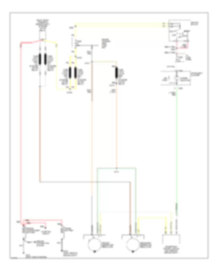 7 3L DI Turbo Diesel Charging Wiring Diagram with Electric Fuel Pump and Dual Generators for Ford Cutaway E350 1998