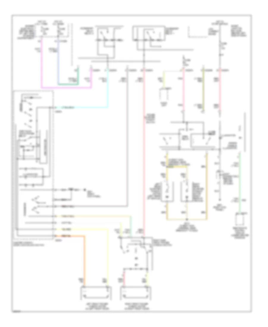 Power Windows Wiring Diagram for Ford Freestar SE 2005