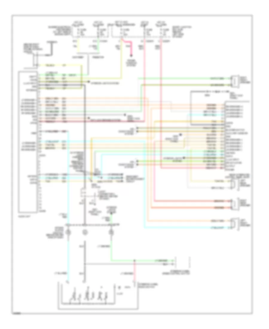 Radio Wiring Diagram with Rear Controls for Ford Freestar SE 2005